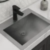 Ruvati Ariaso 21" Rectangle Drop In Stainless Steel Bathroom Sink, 16 Gauge, RVH5110ST