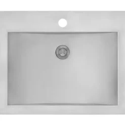 Ruvati Ariaso 21" Rectangle Drop In Stainless Steel Bathroom Sink, 16 Gauge, RVH5110ST