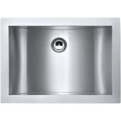 Ruvati Ariaso 16 x 13 inch Brushed Stainless Steel Rectangular Bathroom Sink Undermount, 16, RVH6106ST