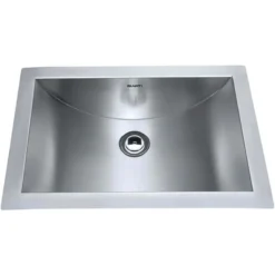 Ruvati Ariaso 16 x 13 inch Brushed Stainless Steel Rectangular Bathroom Sink Undermount, 16, RVH6106ST