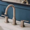Ruvati Arti Widespread Bathroom Faucet, Brushed Nickel, Lever, RVF5233BN