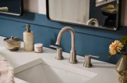 Ruvati Arti Widespread Bathroom Faucet, Brushed Nickel, Lever, RVF5233BN