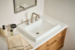 Ruvati Barolo Widespread Bathroom Faucet, Brushed Nickel, Lever, RVF5236BN