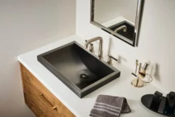 Ruvati Barolo Widespread Bathroom Faucet, Brushed Nickel, Lever, RVF5236BN