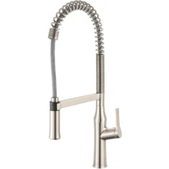 Ruvati Bianca Pre-Rinse Kitchen Faucet, Stainless Steel, Single Lever, RVF1233BN