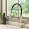 Ruvati Carina Kitchen Faucet, Stainless Steel, Single Lever, RVF1242BN