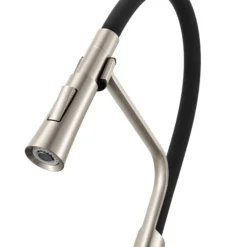 Ruvati Carina Kitchen Faucet, Stainless Steel, Single Lever, RVF1242BN
