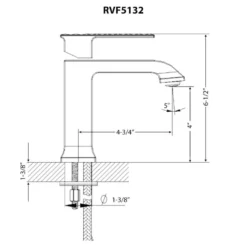 Ruvati Decora Bathroom Faucet, Brushed Nickel, Single Lever, RVF5132BN