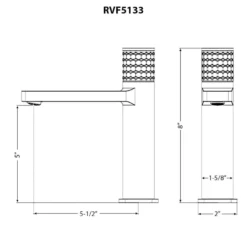 Ruvati Emilio Bathroom Faucet, Gunmetal Black, Single Lever, Brass, RVF5133BL