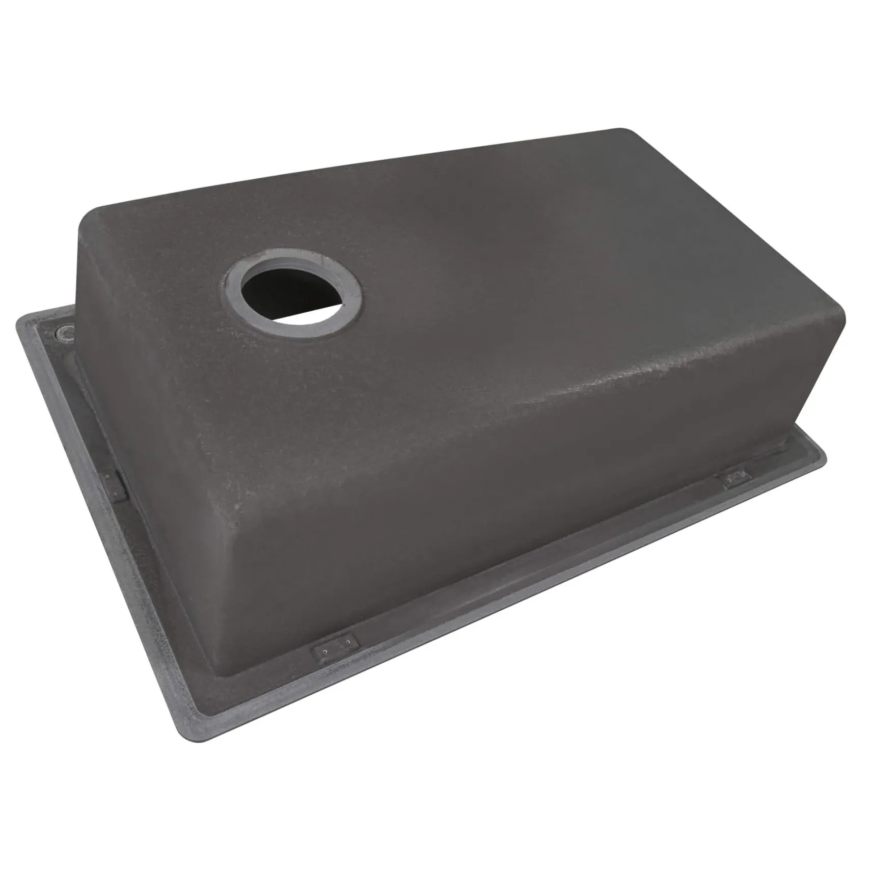 Ruvati epiGranite 33" Drop-in Topmount Granite Composite Kitchen Sink, Urban Gray, RVG1033GR