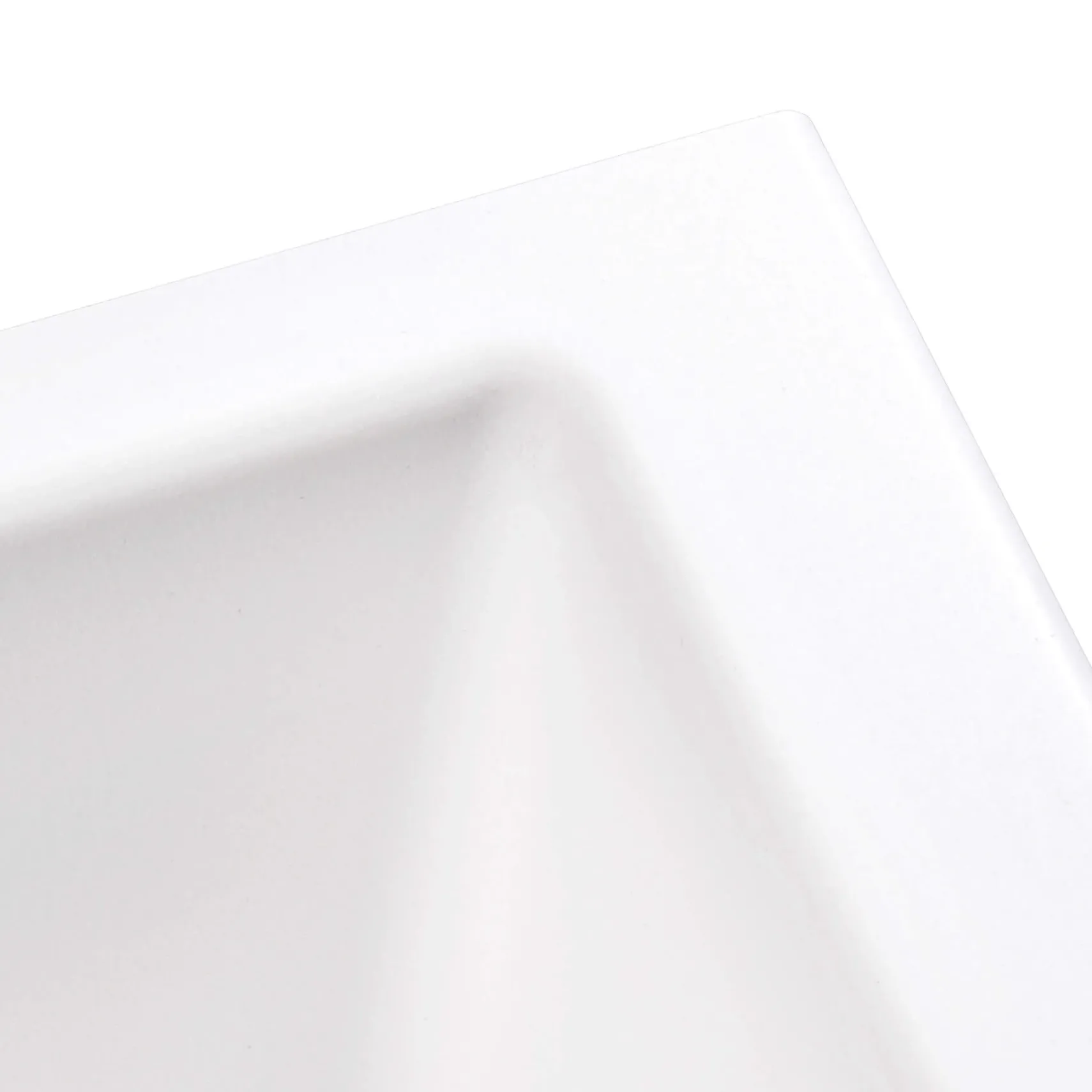 Ruvati epiGranite 33" Undermount Granite Composite Kitchen Sink, 50/50 Low Divide Double Bowl, Arctic White, RVG2385WH