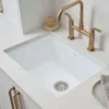 Ruvati Fiamma 30" Undermount Fireclay Kitchen Sink, White, RVL3030WH