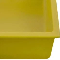 Ruvati Fiamma 30-inch Fireclay Undermount / Drop-in Topmount Kitchen Sink Single Bowl, Yellow, Tuscan Yellow, RVL3030YL