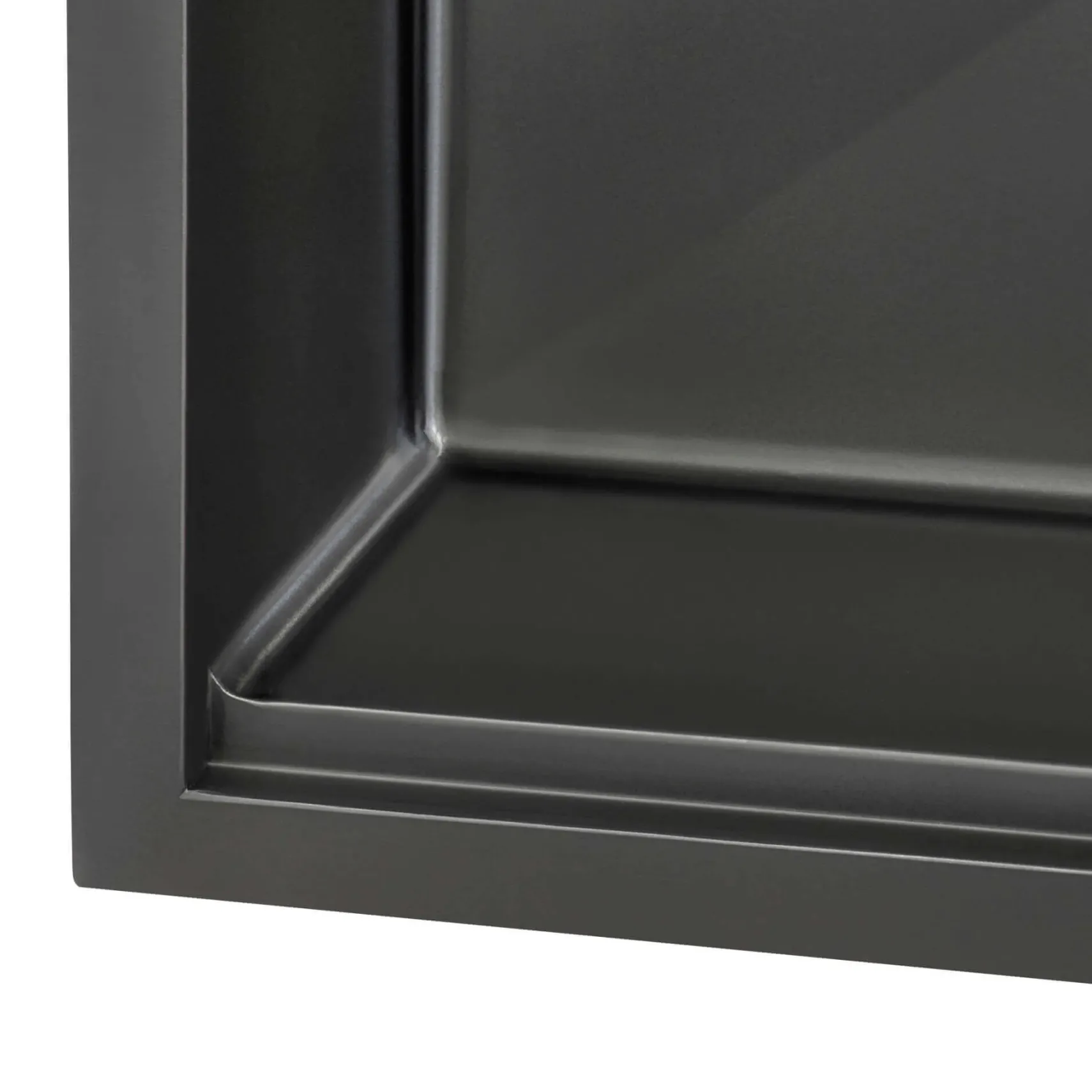 Ruvati Giana 15 inch Gunmetal Black Stainless Steel Workstation Wet Bar Sink Drop-in Topmount, 16, RVH8215BL