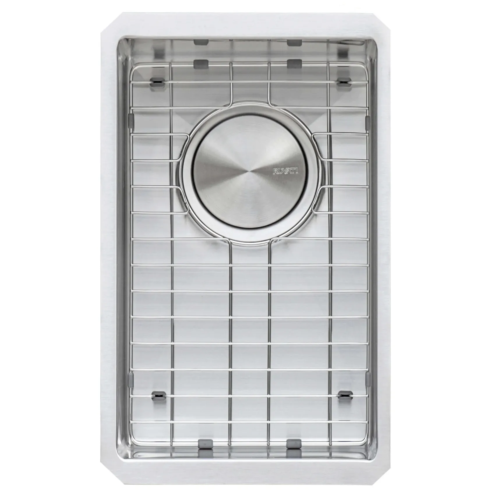 Ruvati Gravena 10" Undermount Rectangle Stainless Steel Bar/Prep Sink, 16 Gauge, Round Corners, RVH7010