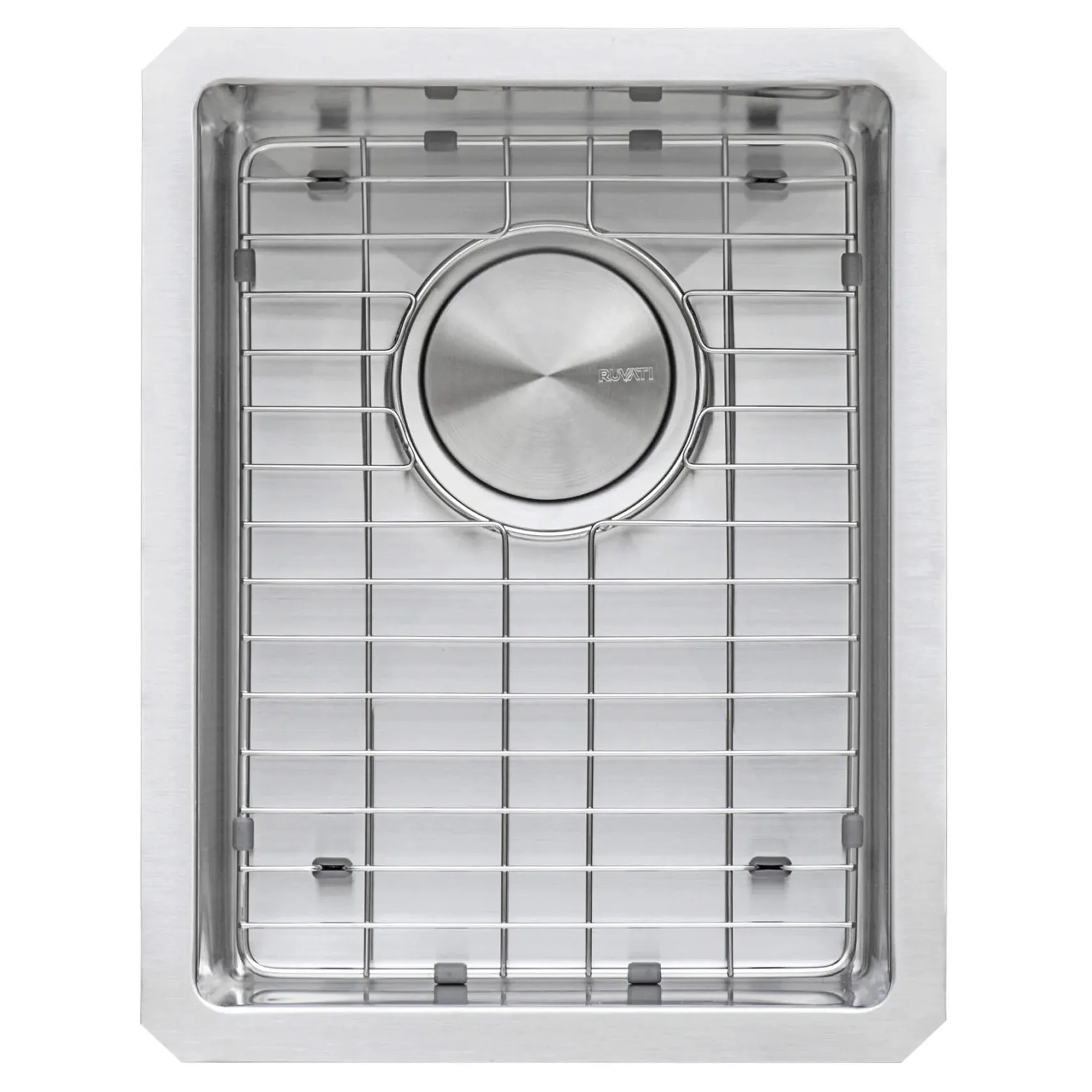 Ruvati Gravena 14" Undermount Rectangle Stainless Steel Bar/Prep Sink, 16 Gauge, Rounded Corners, RVH7114