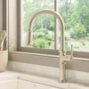 Ruvati Idris Pull Down Kitchen Faucet, Stainless Steel, Single Lever, RVF1239BN