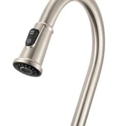 Ruvati Idris Pull Down Kitchen Faucet, Stainless Steel, Single Lever, RVF1239BN