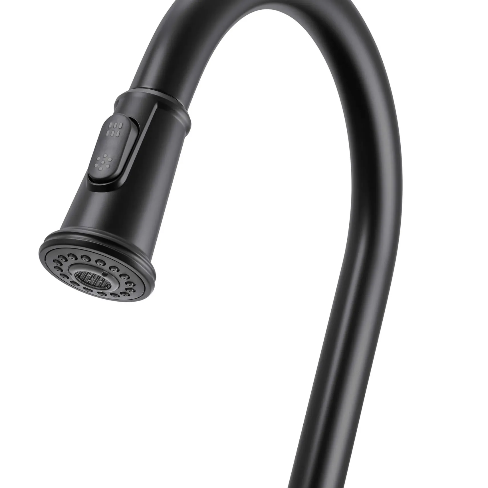 Ruvati Idris Pull Down Kitchen Faucet, Matte Black, Single Lever, RVF1239MB