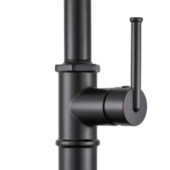 Ruvati Idris Pull Down Kitchen Faucet, Matte Black, Single Lever, RVF1239MB