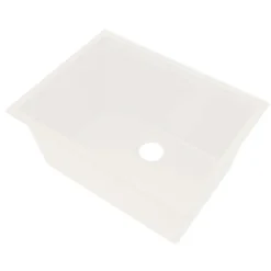 Ruvati 25-inch epiRock Workstation Warm White Undermount Laundry Sink, Composite, RVG2321WB