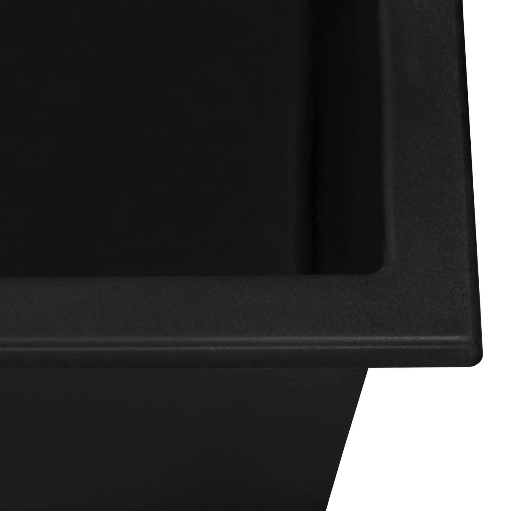 Ruvati 25-inch epiRock Workstation Charcoal Black Topmount Laundry Sink, Composite, RVG1321CK
