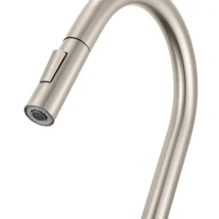 Ruvati Isola Pull Down Kitchen Faucet, Stainless Steel, Single Handle, RVF1248BN