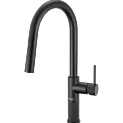 Ruvati Isola Pull Down Kitchen Faucet, Matte Black, Single Handle, RVF1248MB