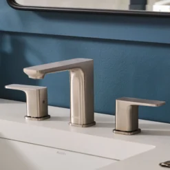 Ruvati Lanai Widespread Bathroom Faucet, Brushed Nickel, Lever, RVF5237BN