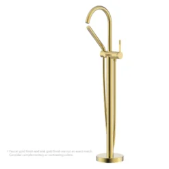 Ruvati Lucia Tub Filler, Brushed Gold, Single Lever, RVF5338SG