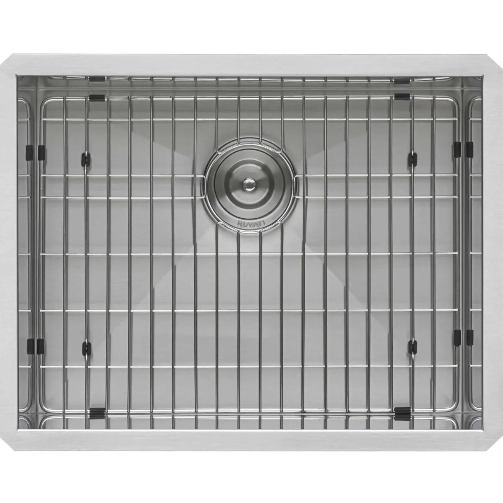 Ruvati Nesta 23" Undermount Stainless Steel Kitchen Sink, 16 Gauge, Zero Radius, RVH7100