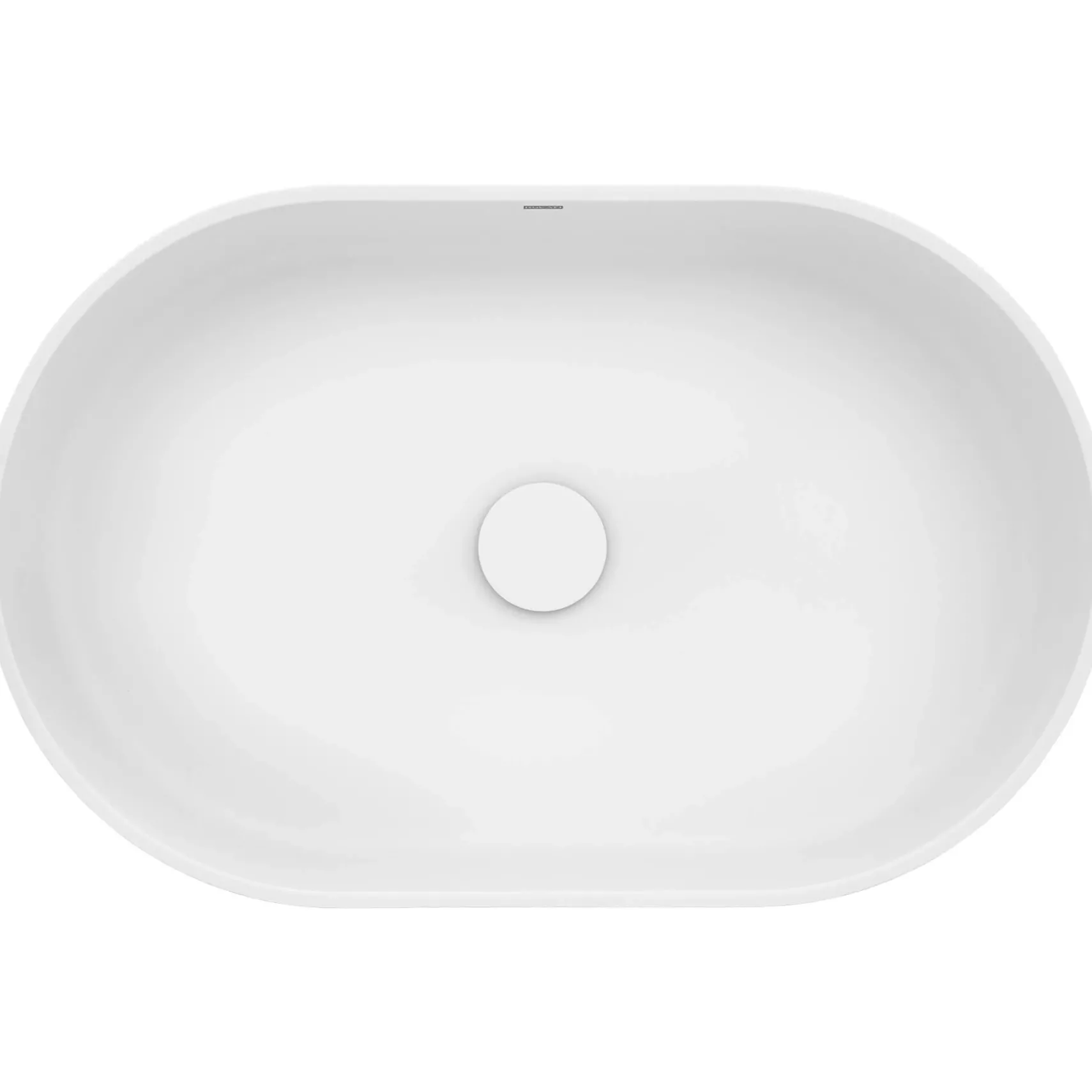 Ruvati Omnia 23-inch Matte White epiStone Solid Surface Modern Bathroom Vessel Sink, RVB2550WH