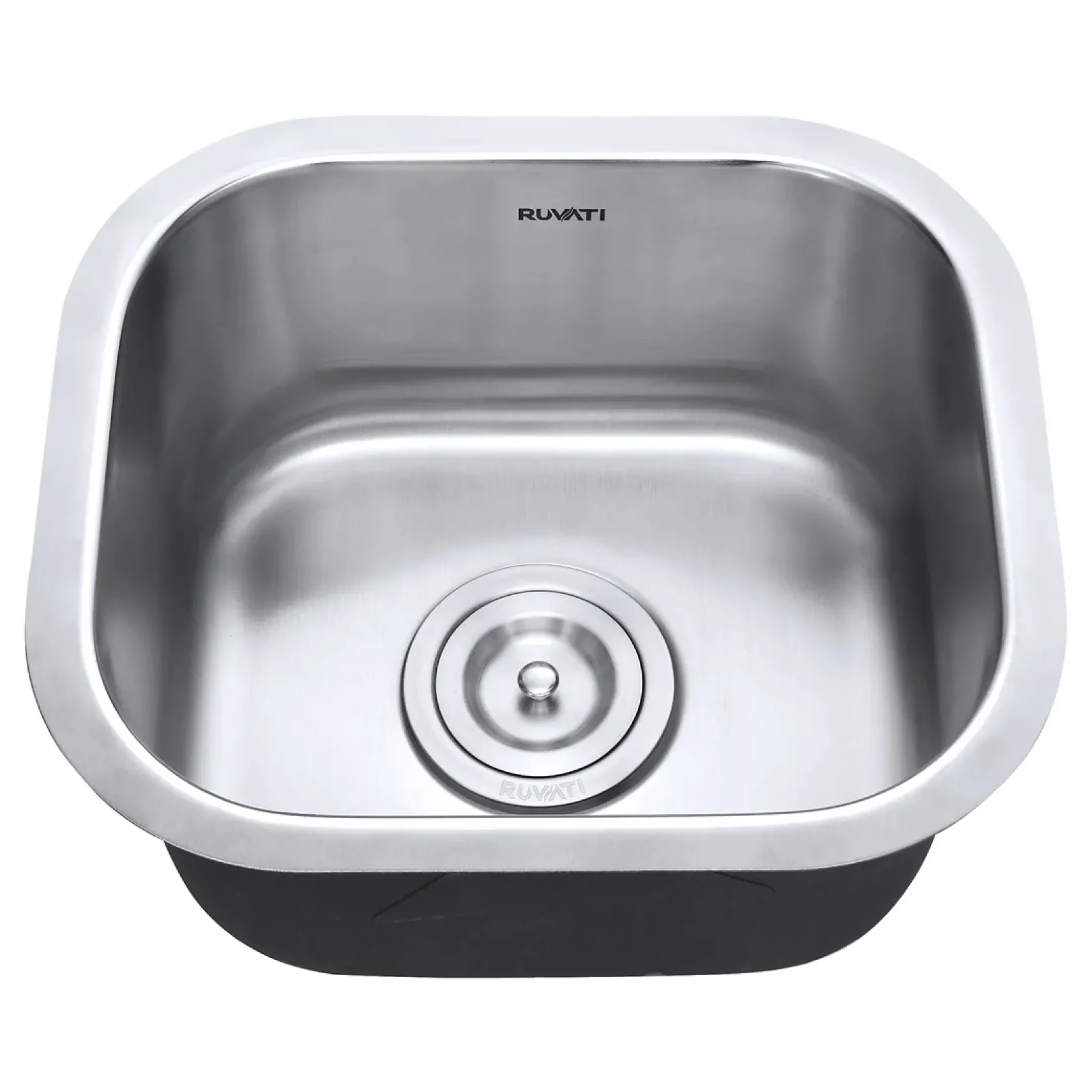 Ruvati Parmi 13" Undermount Rectangle Stainless Steel Bar/Prep Sink, 16 Gauge, RVM4136