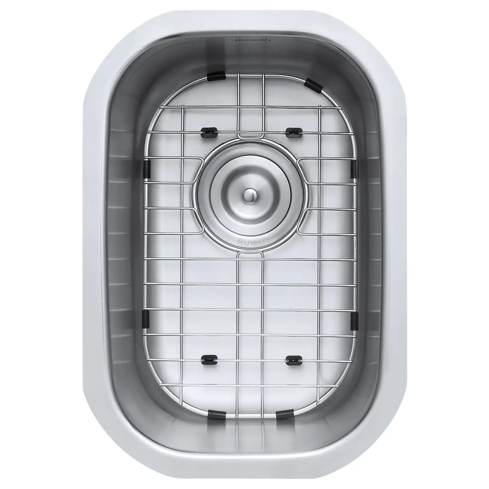 Ruvati Parmi 13" Undermount Rectangle Stainless Steel Bar/Prep Sink, 16 Gauge, RVM4111