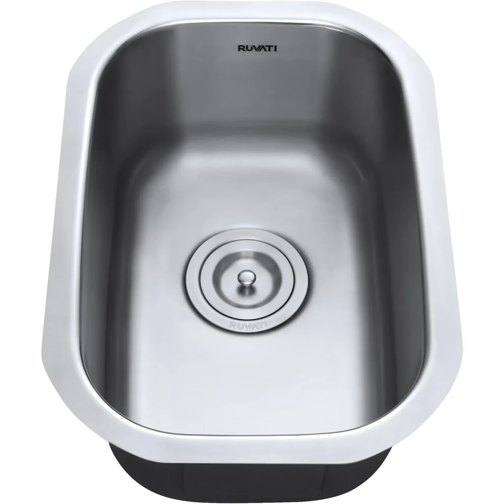 Ruvati Parmi 13" Undermount Rectangle Stainless Steel Bar/Prep Sink, 16 Gauge, RVM4111