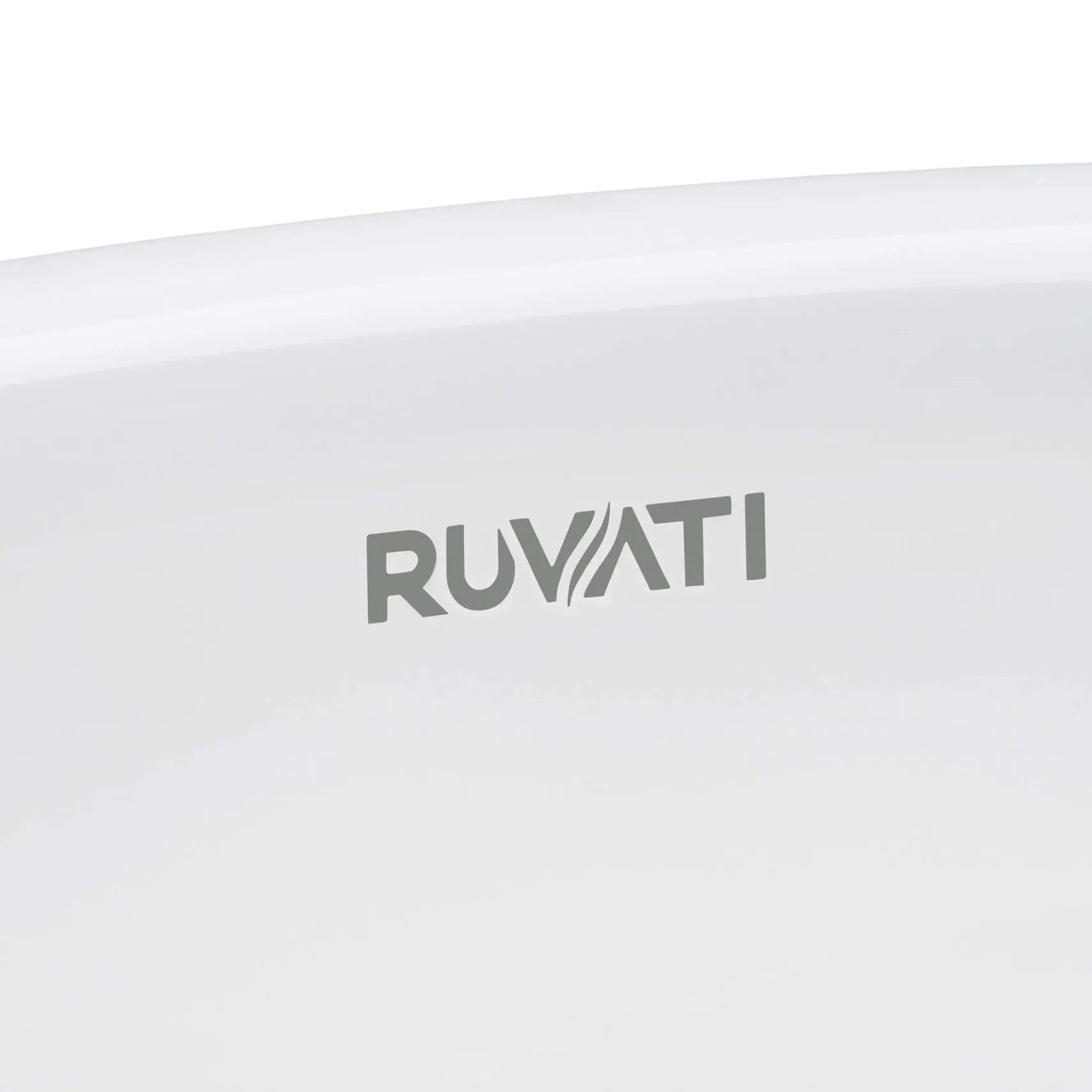 Ruvati Pietra 15" Decorative Rectangle Vessel Porcelain Above Vanity Counter Bathroom Sink, Gold / White, RVB1515WG4