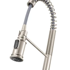 Ruvati Seneca Pull Down Industrial Pre-Rinse High Arc Kitchen Faucet, Stainless Steel, Single Lever, RVF1238BN