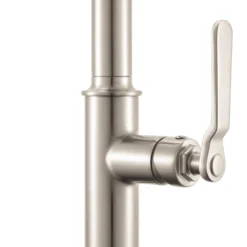 Ruvati Seneca Pull Down Industrial Pre-Rinse High Arc Kitchen Faucet, Stainless Steel, Single Lever, RVF1238BN
