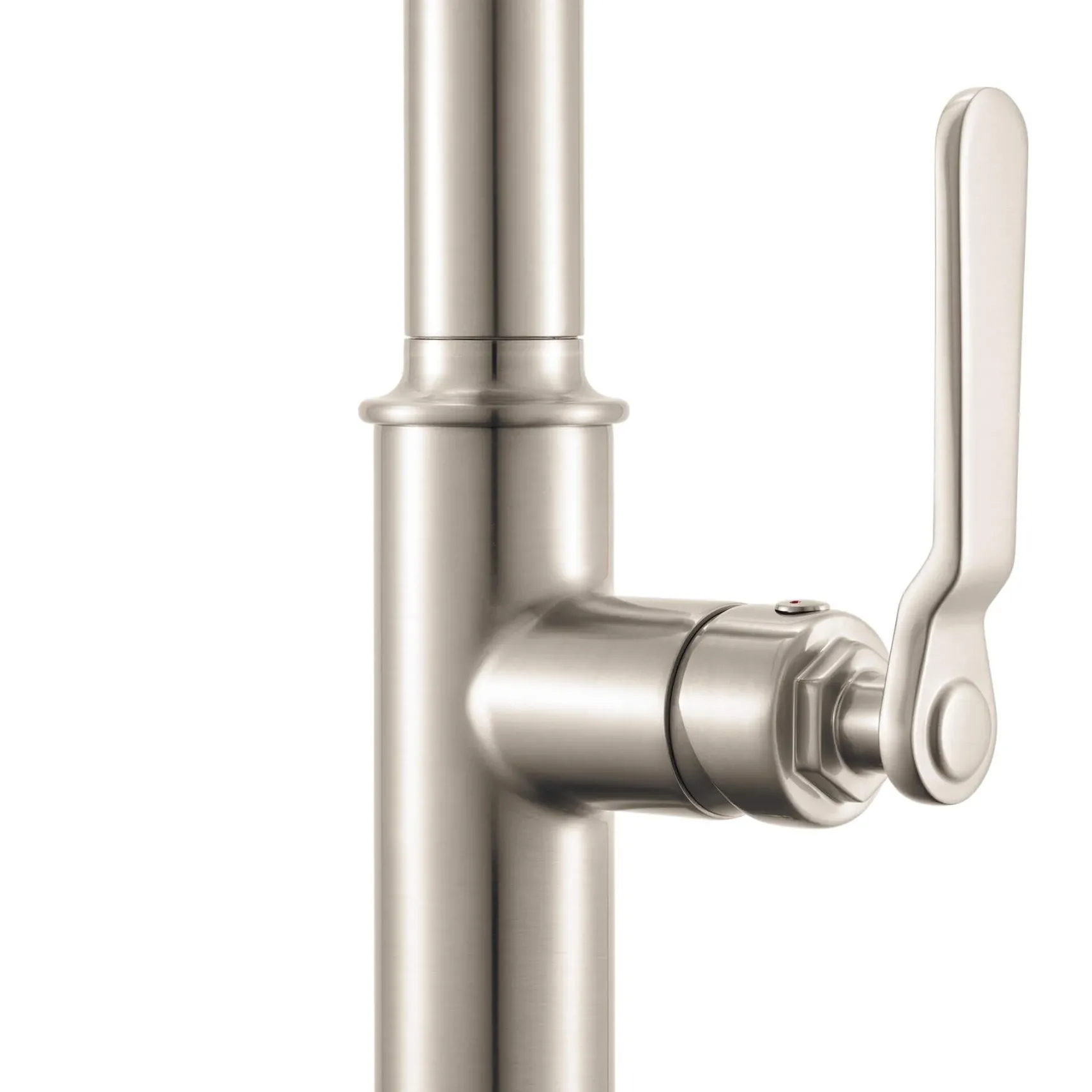 Ruvati Seneca Pull Down Industrial Pre-Rinse High Arc Kitchen Faucet, Stainless Steel, Single Lever, RVF1238BN