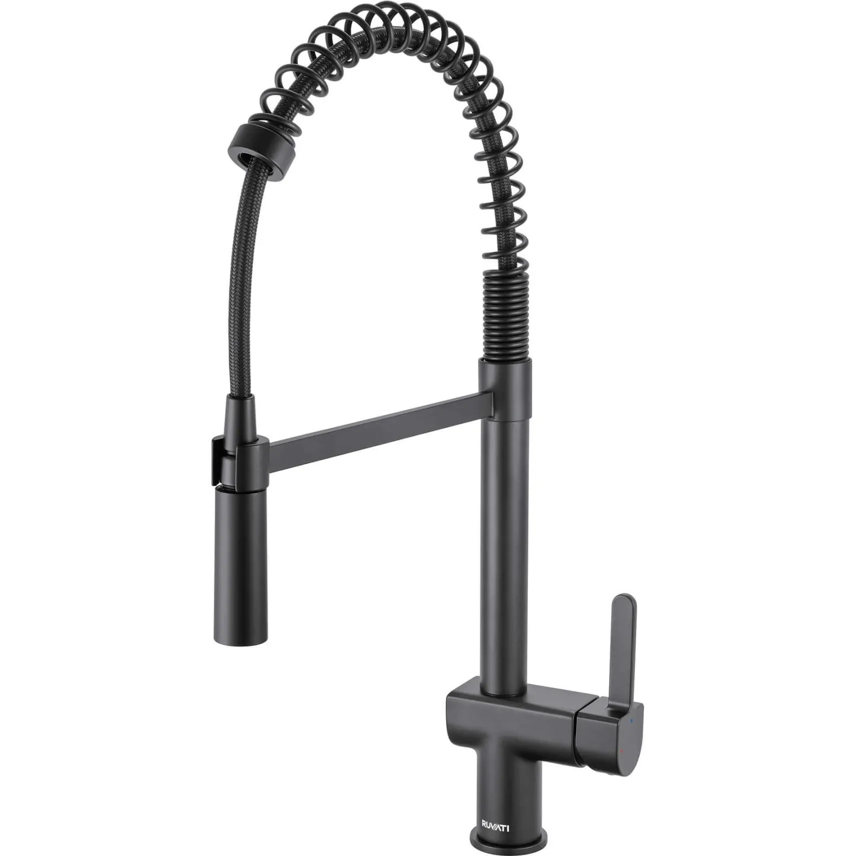 Ruvati Seneca Pull Down Kitchen Faucet, Matte Black, Single Lever, RVF1243MB