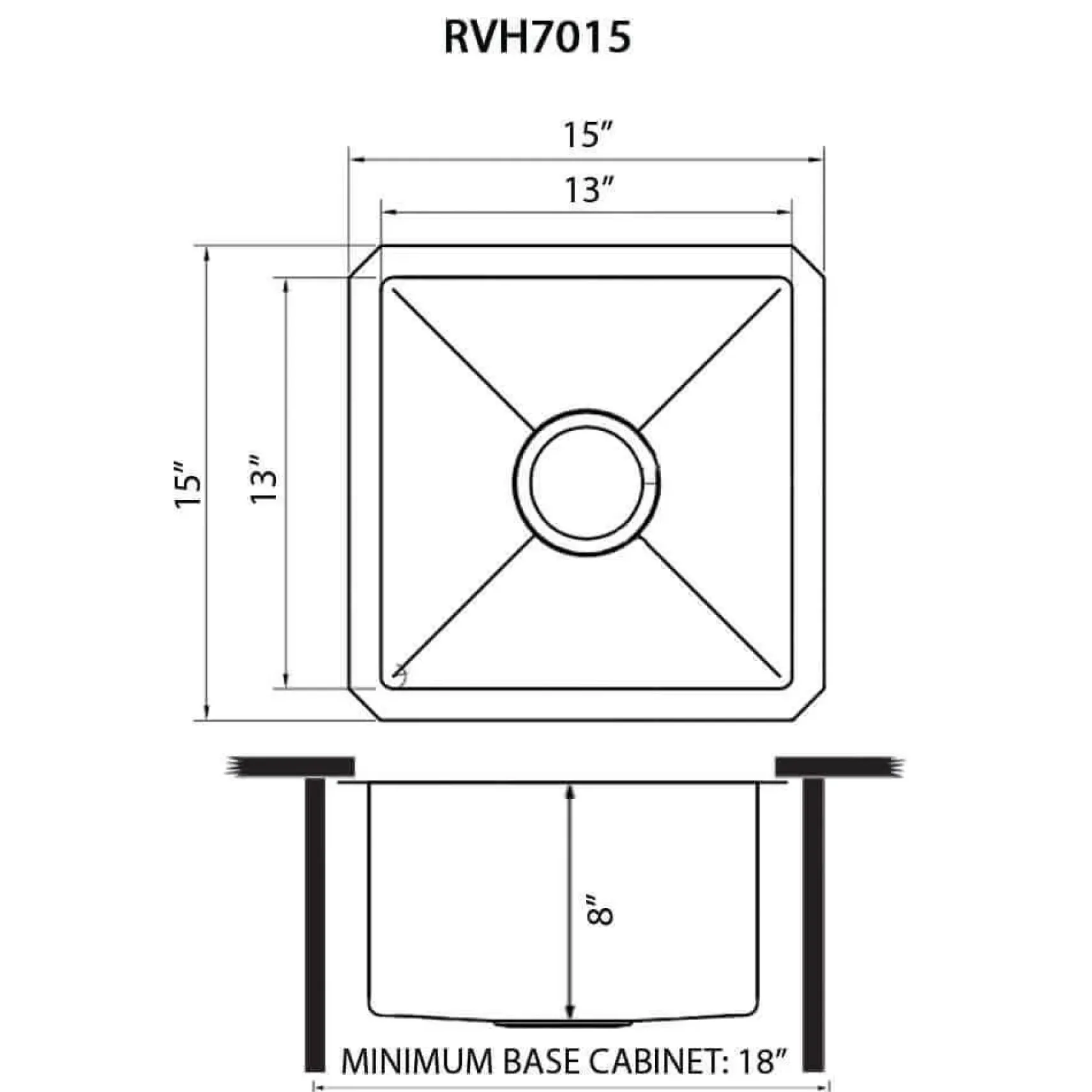 Ruvati Terraza 15-inch Polished Brass Matte Gold Stainless Steel Undermount Bar Prep 16 Gauge Kitchen Sink, 16, Matte Gold Satin Brass, RVH7015GG