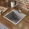 Ruvati Tirana 18" Square Stainless Steel Bar/Prep Sink, 16 Gauge, RVH8118
