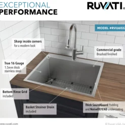 Ruvati Topmount Laundry 22
