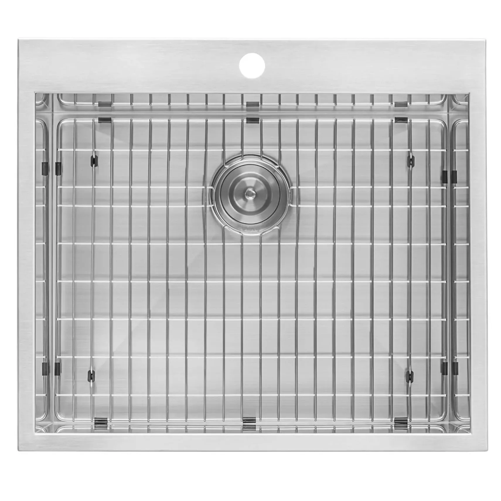 Ruvati Topmount Laundry 22" x 22" x 12" Deep Utility Sink 16 Gauge Stainless Steel, RVU6022