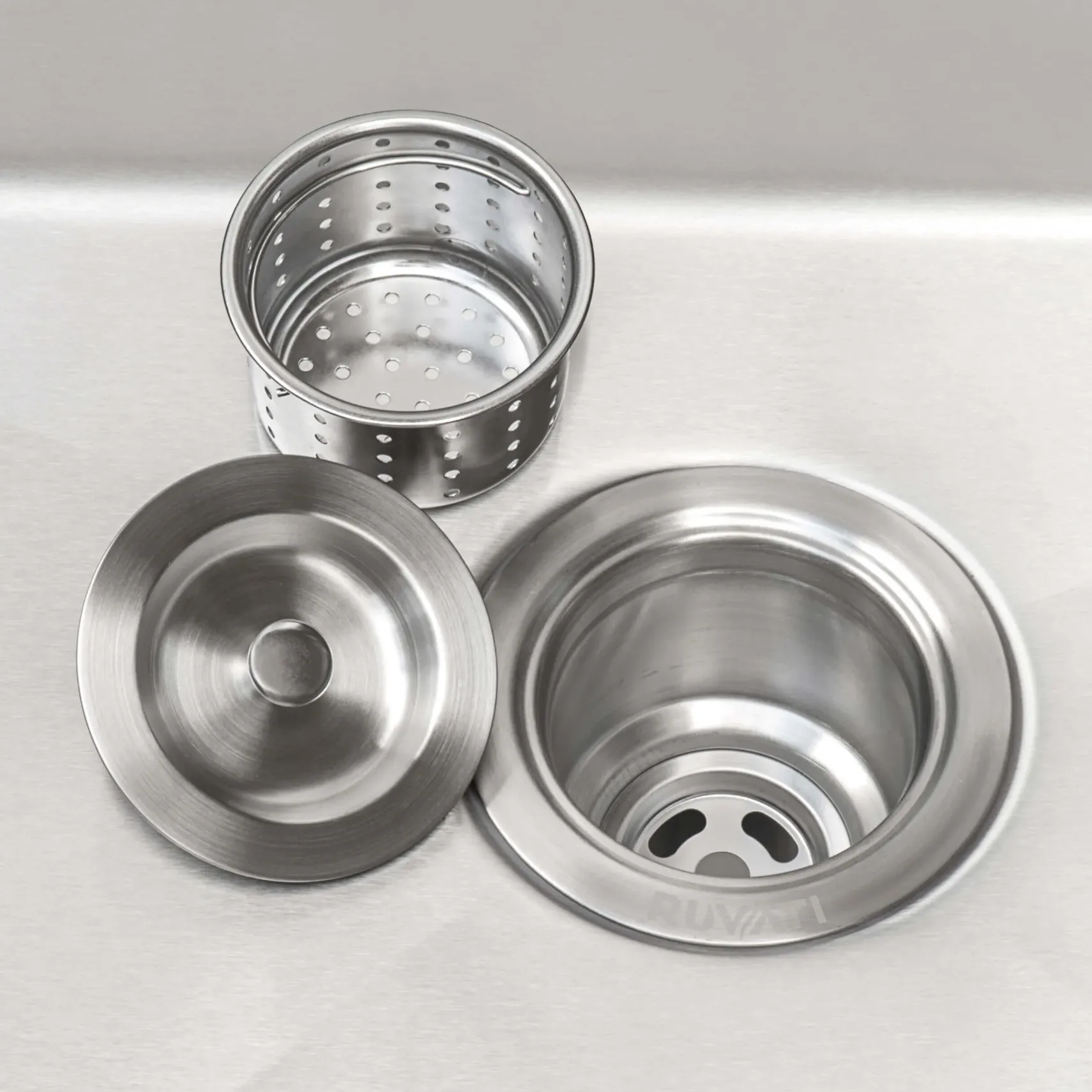 Ruvati Topmount Laundry 22" x 22" x 12" Deep Utility Sink 16 Gauge Stainless Steel, RVU6022