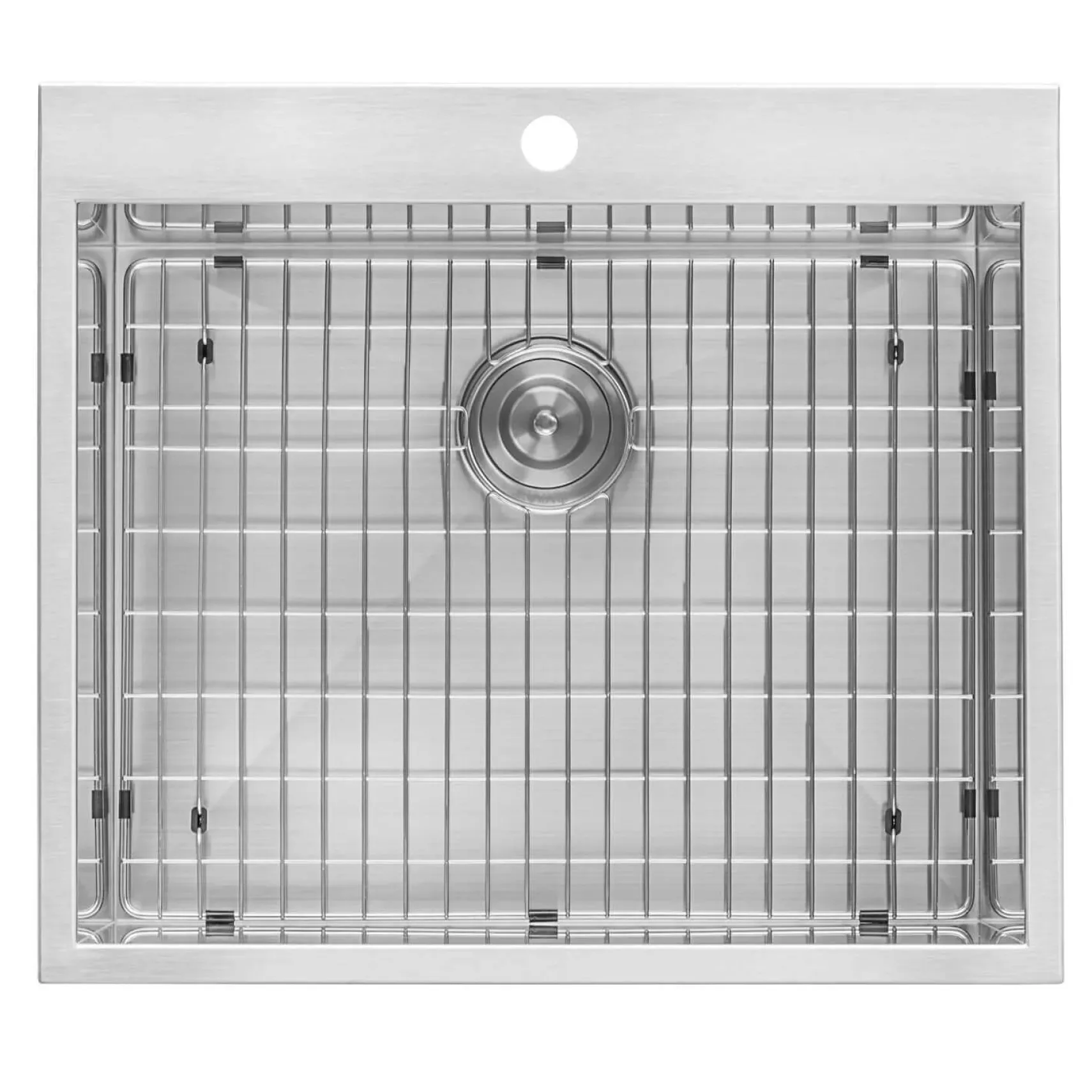 Ruvati Topmount Laundry Utility Sink 25" x 22" x 12" Deep 16 Gauge Stainless Steel, RVU6010