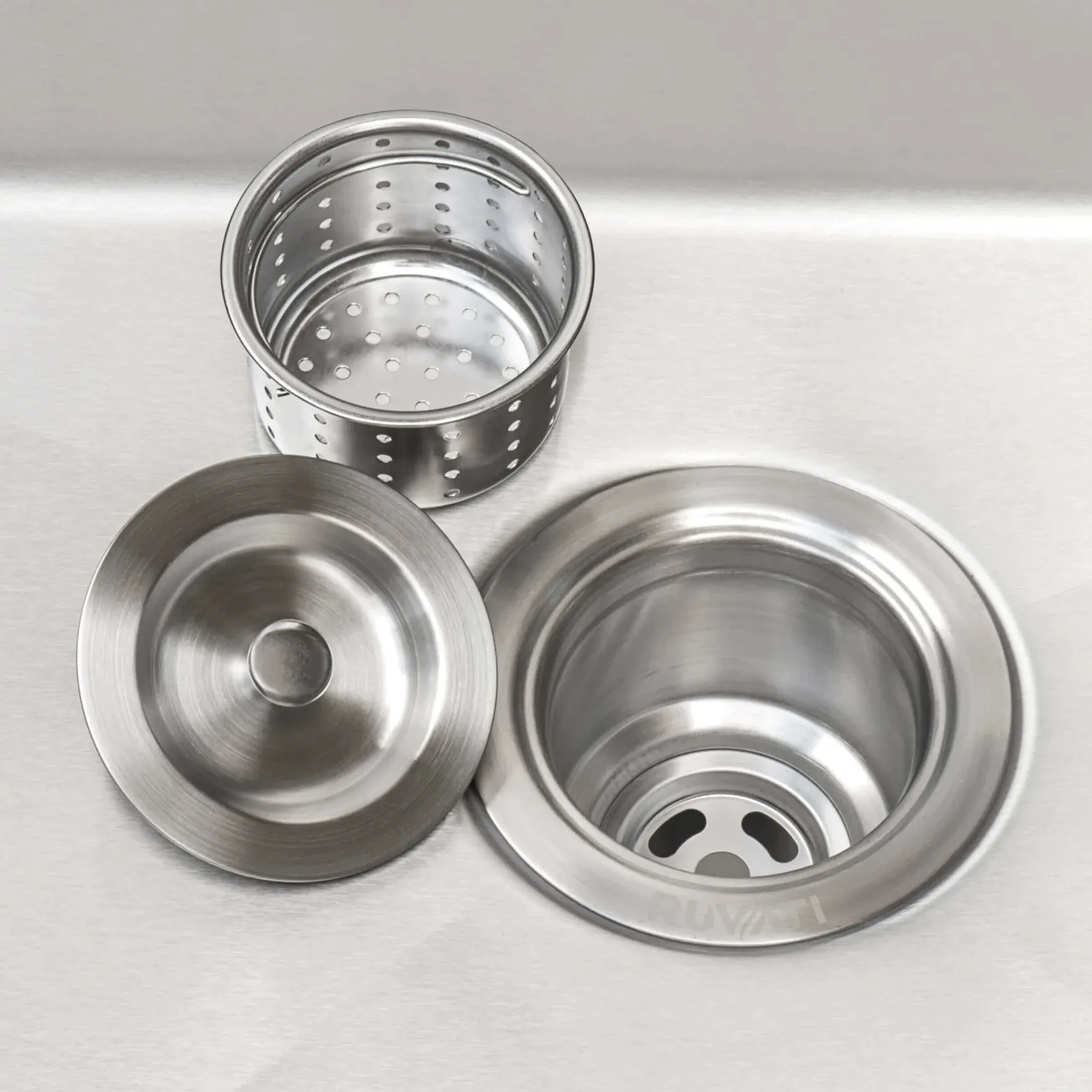 Ruvati Topmount Laundry Utility Sink 25" x 22" x 12" Deep 16 Gauge Stainless Steel, RVU6010