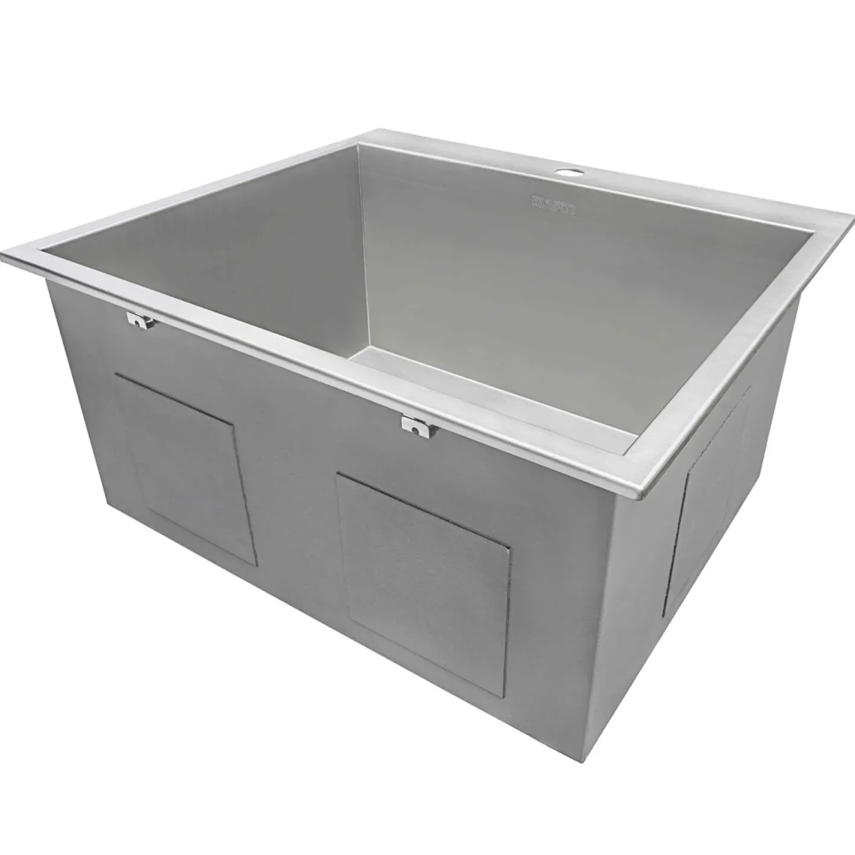 Ruvati Topmount Laundry Utility Sink 25" x 22" x 12" Deep 16 Gauge Stainless Steel, RVU6010