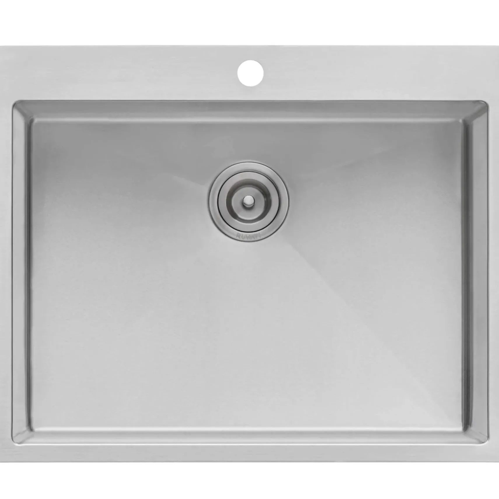 Ruvati Topmount Laundry Utility Sink 27 x 22 x 12 inch Rounded Corners Deep 16 Gauge Stainless Steel, RVU6027