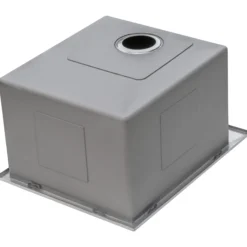 Ruvati Topmount Laundry Utility Sink 18 x 22 x 12 inch Rounded Corners Deep 16 Gauge Stainless Steel, RVU6018